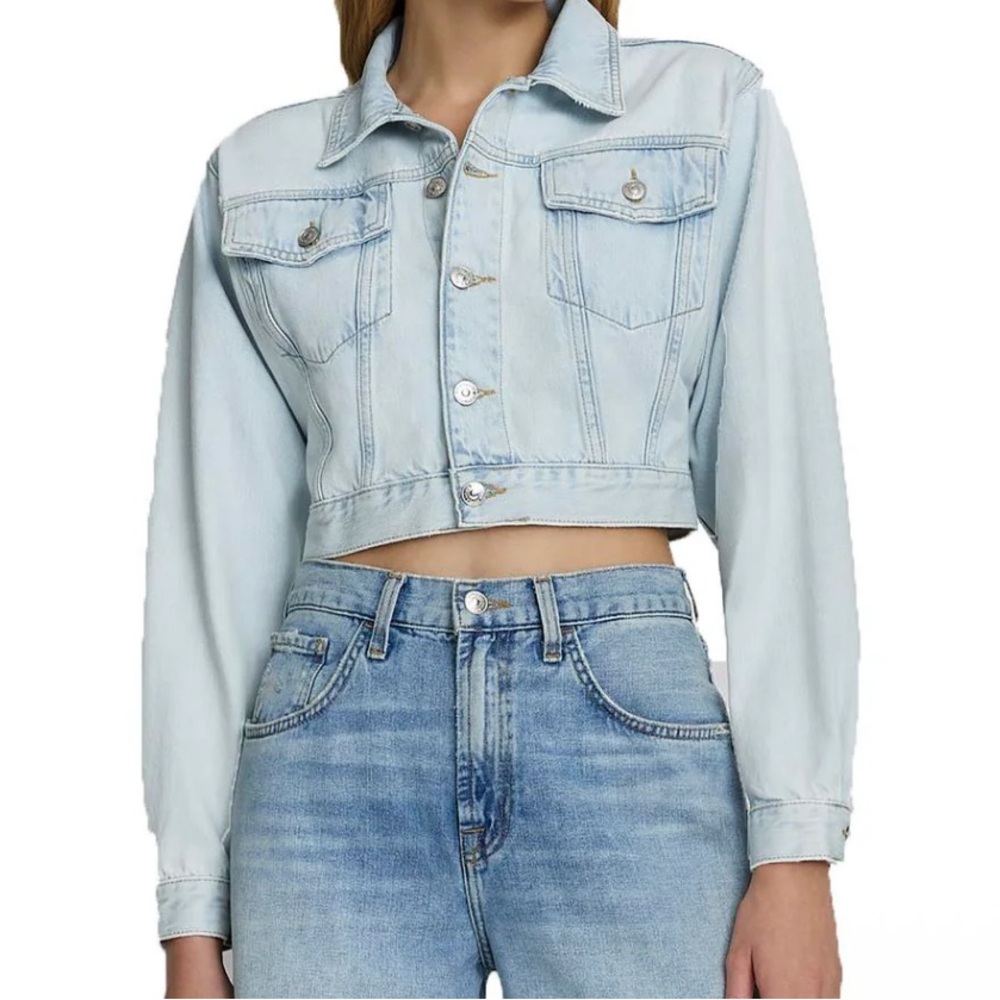 7 For All Mankind Blue Jean Jacket Timeless Style